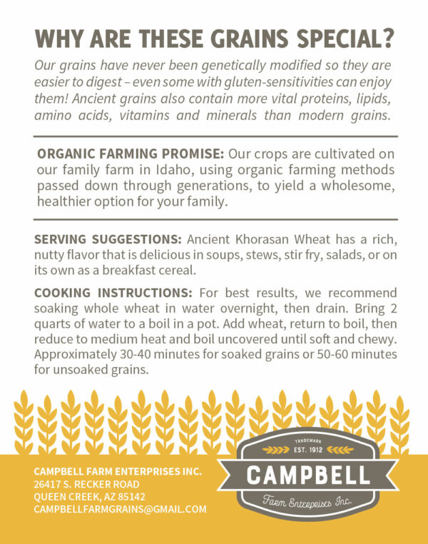 Why are these grains special at Campbell Farm Grains?